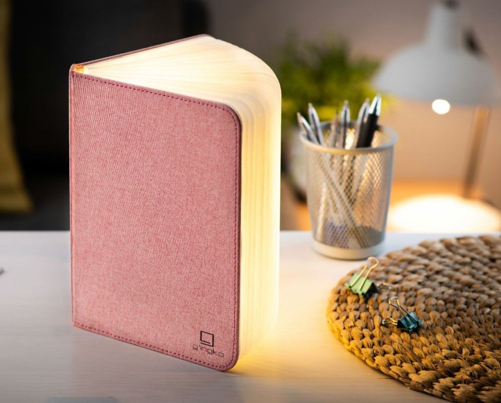 VALGUSTI LED SMART BOOK LIGHT PINK LINEN, LARGE
