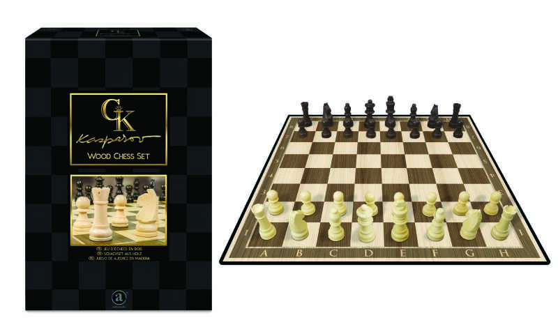 LAUAMÄNG MALE PUIDUST NUPPUDEGA KASPAROV