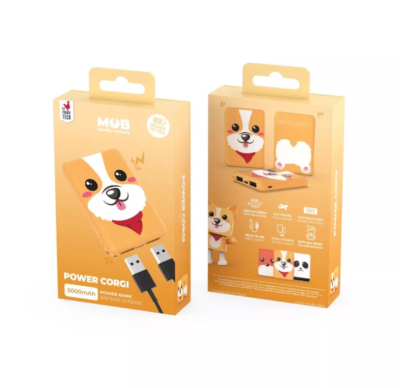 MOB akupank Power Pets: Corgi, 5000 mAh