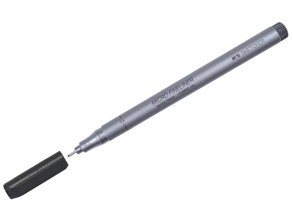 Tintpliiats fineliner M&G Sketcher 0.4 must
