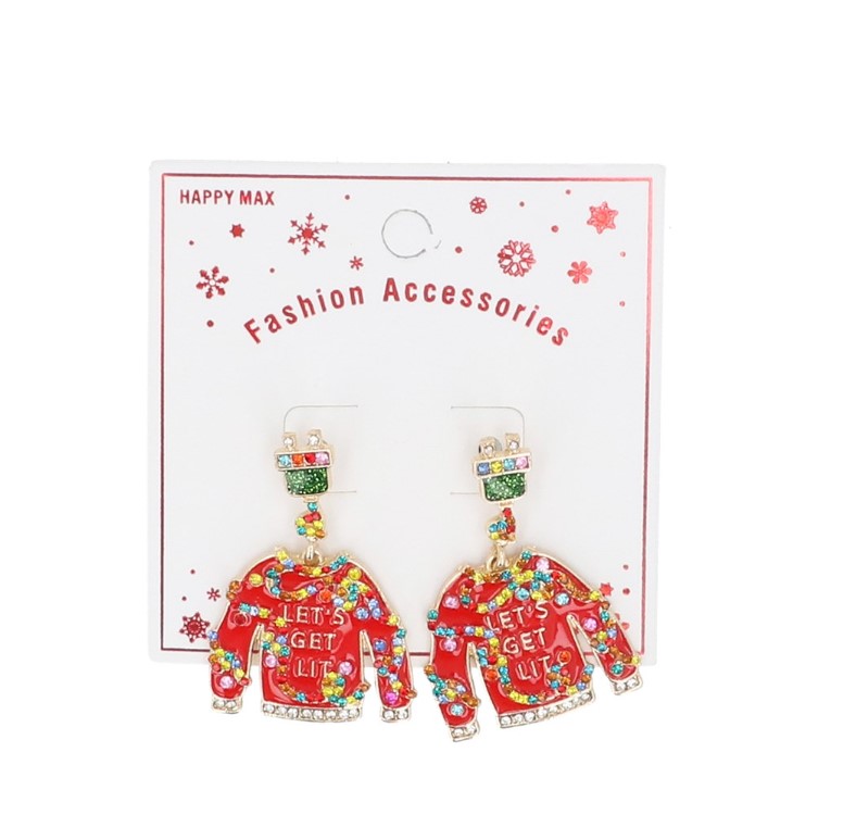 Kõrvarõngad Metal/Enamel Christmas Jumper