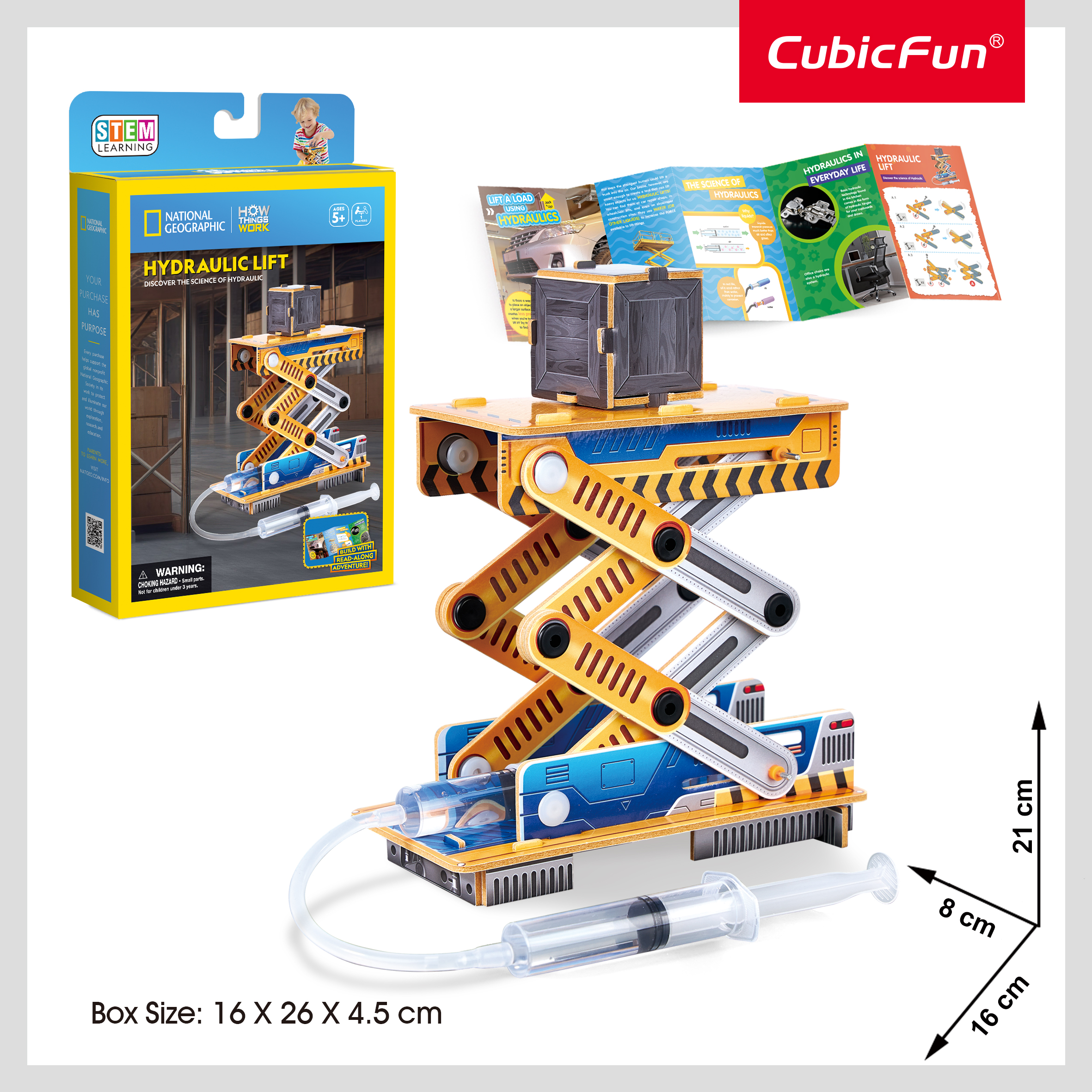 CUBIC FUN National Geographic 3D pusle Hüdrotõstuk