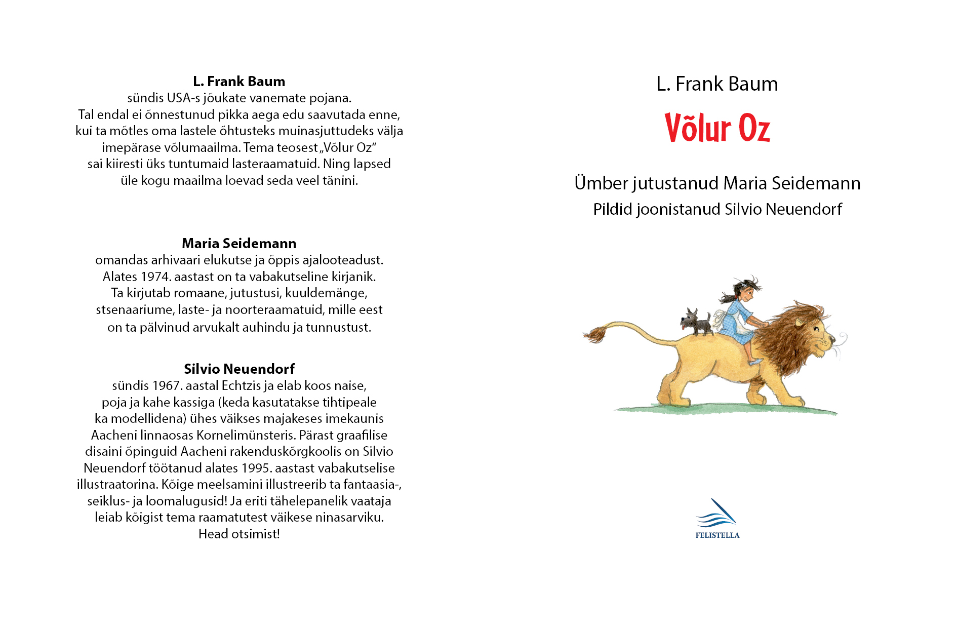 VÕLUR OZ - L. Frank Baum, Maria  Seidermann