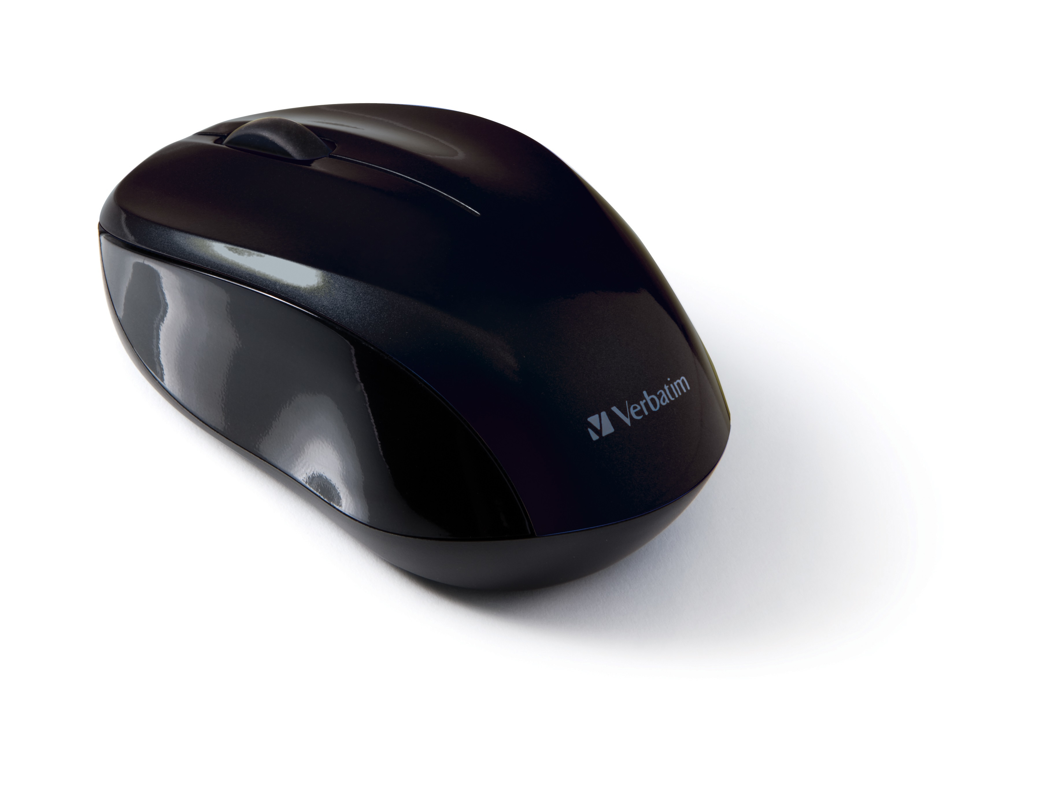 Hiir Verbatim Go Nano Wireless Mouse must, juhtmevaba, 3-nuppu, 1600dpi, 2xAAA