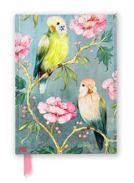 Märkmik Sophie Adde: Two Parakeets, Foiled