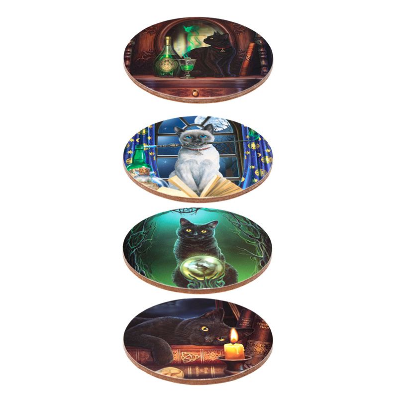 Klaasialuste komplekt Lisa Parker Magic Cats, 4tk