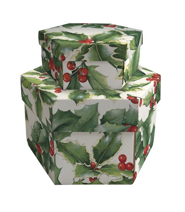 Kinkekarp Hexagon Ramo Agrifoglio, Small