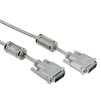Kaabel DVI-D Dual Link Hama, digital DVI-D pistik - DVI-D pistik, 1,8m, ferrite core, double shielded