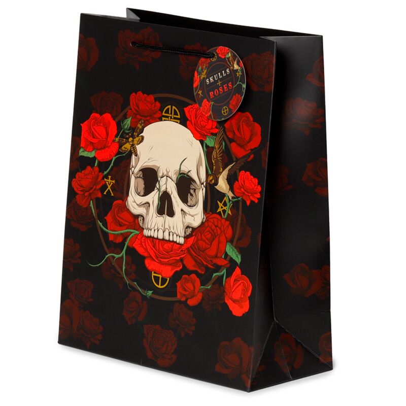 Kinkekott Skulls and Roses Red Roses, Large