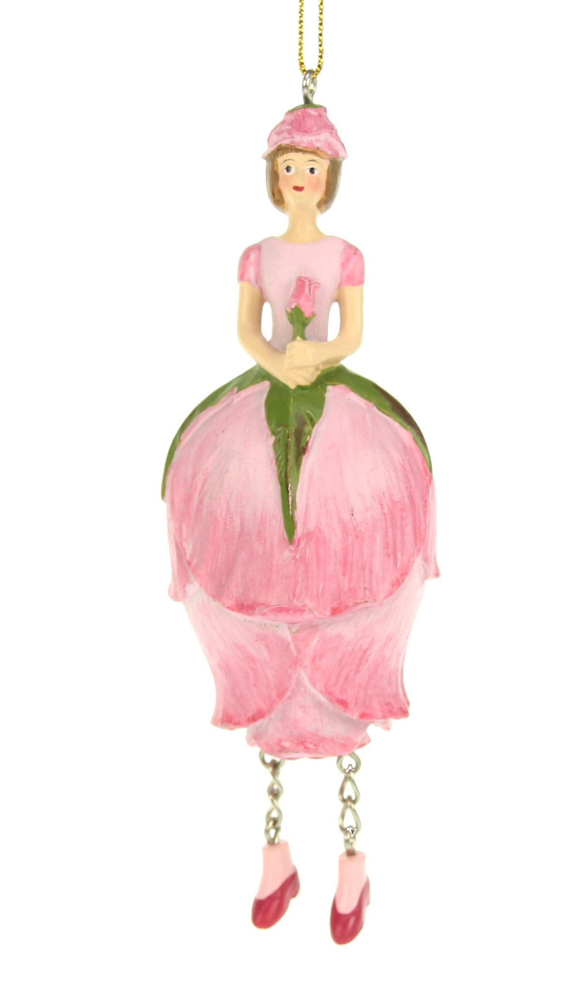 Rippuv kaunistus Flower Girl Rose Bud, 12cm