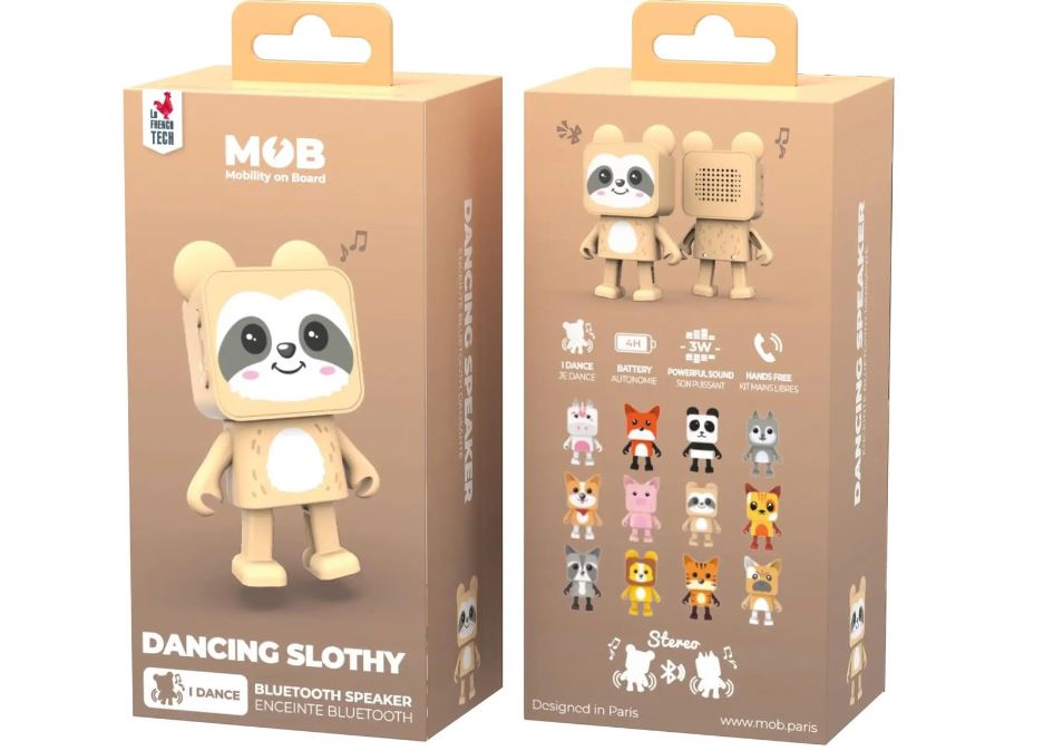 MOB kõlar Bluetooth 3W Dancing Animals - Paresseux