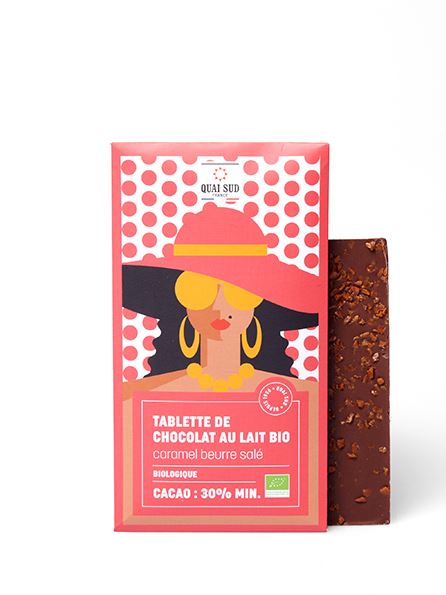 Quai sud piimšokolaad Caramel Salted Butter, 70g