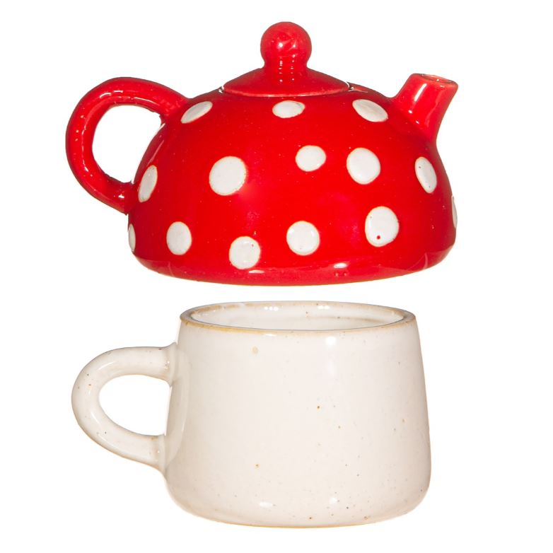Tee serveerimise komplekt Red Mushroom Tea For One
