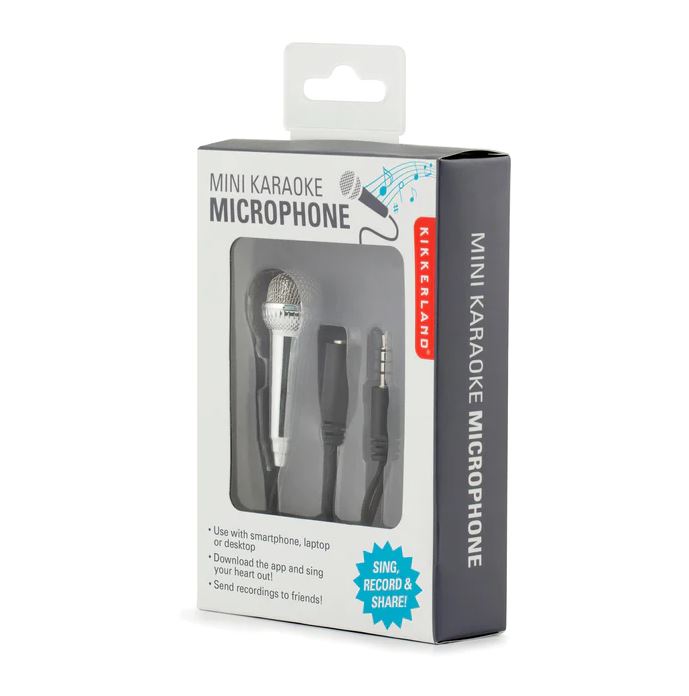 Karaoke Mini mikrofon, silver