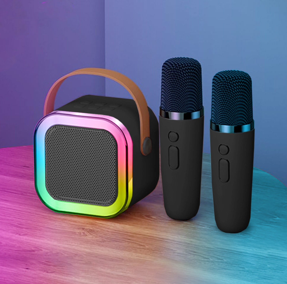 Karaoke Bluetooth kõlar + 2 mikrofoni Satzuma Mini Karaoke