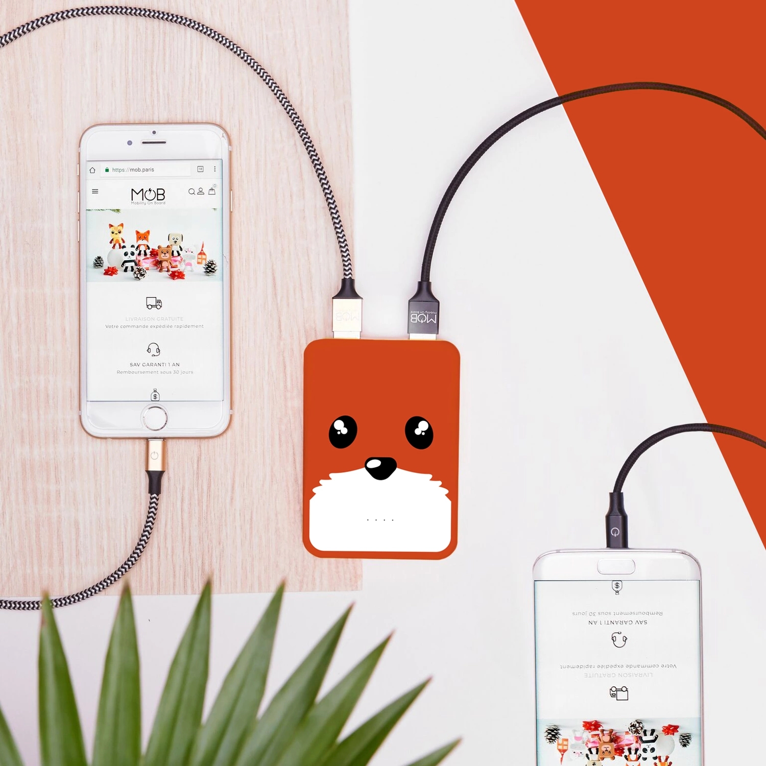 MOB akupank Power Animals: Fox, 5000mAh