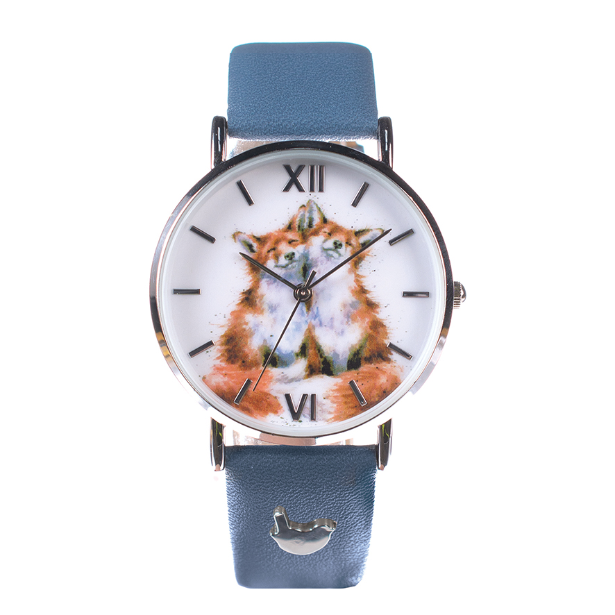 Wrendale käekell Contentment, Navy Vegan Leather Strap