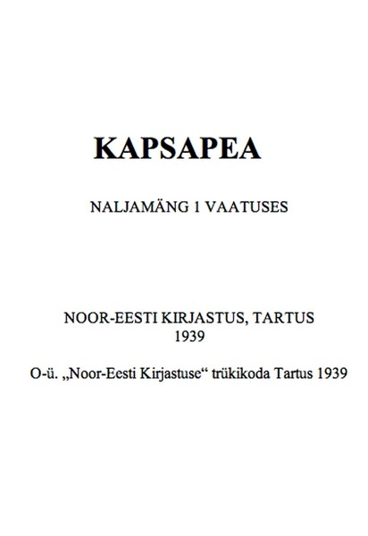 E-raamat: Kapsapea