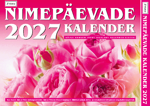 Nimepäevade kalender 2027