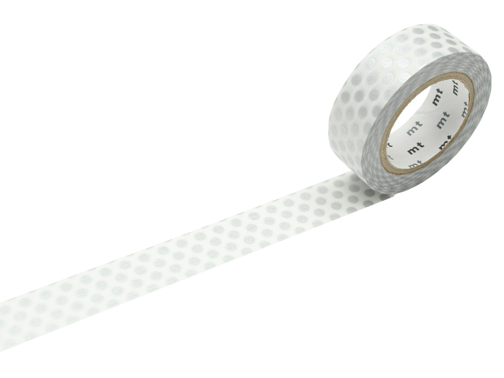 Washi teip Dot Silver