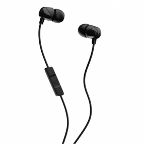KÕRVAKLAPP+MIKROFON SKULLCANDY JIB WITH MIC HEADSET BLACK / MUST IN-EAR 3,5MM 4-PIN