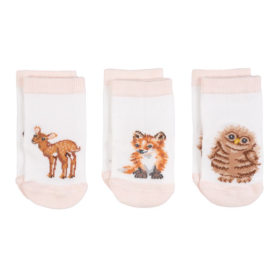 Wrendale beebisokid Little Forest, 6-12 kuud, 3 paari