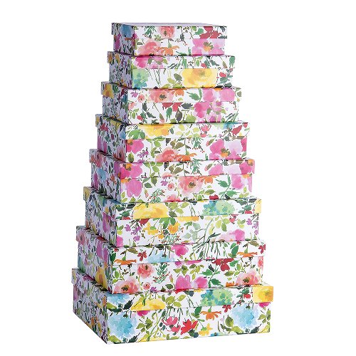 ARTE kinkekarp Spring Symphony lilledega  32x22,5x8,5cm