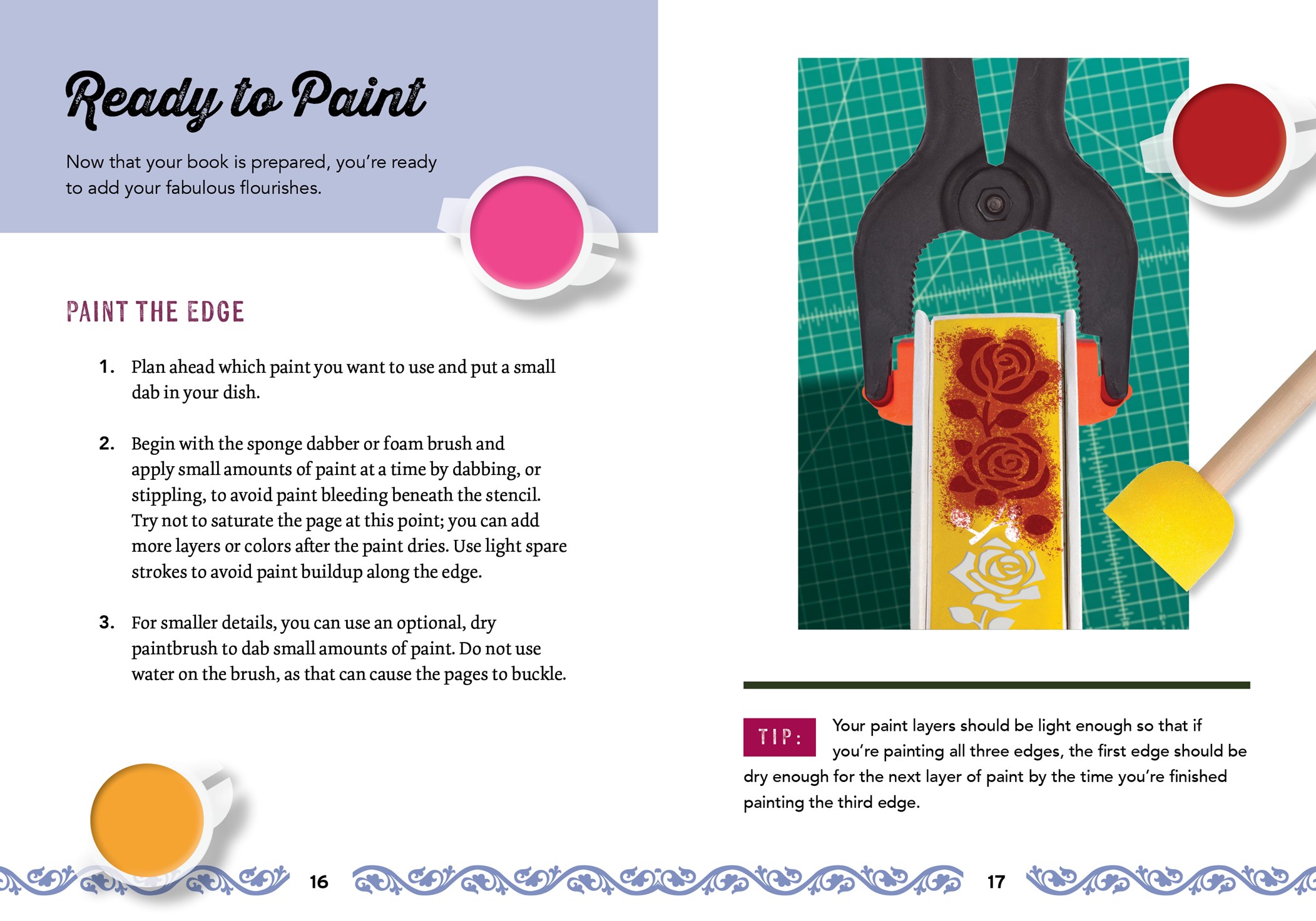 Romantasy Stenciled Book Edges Kit