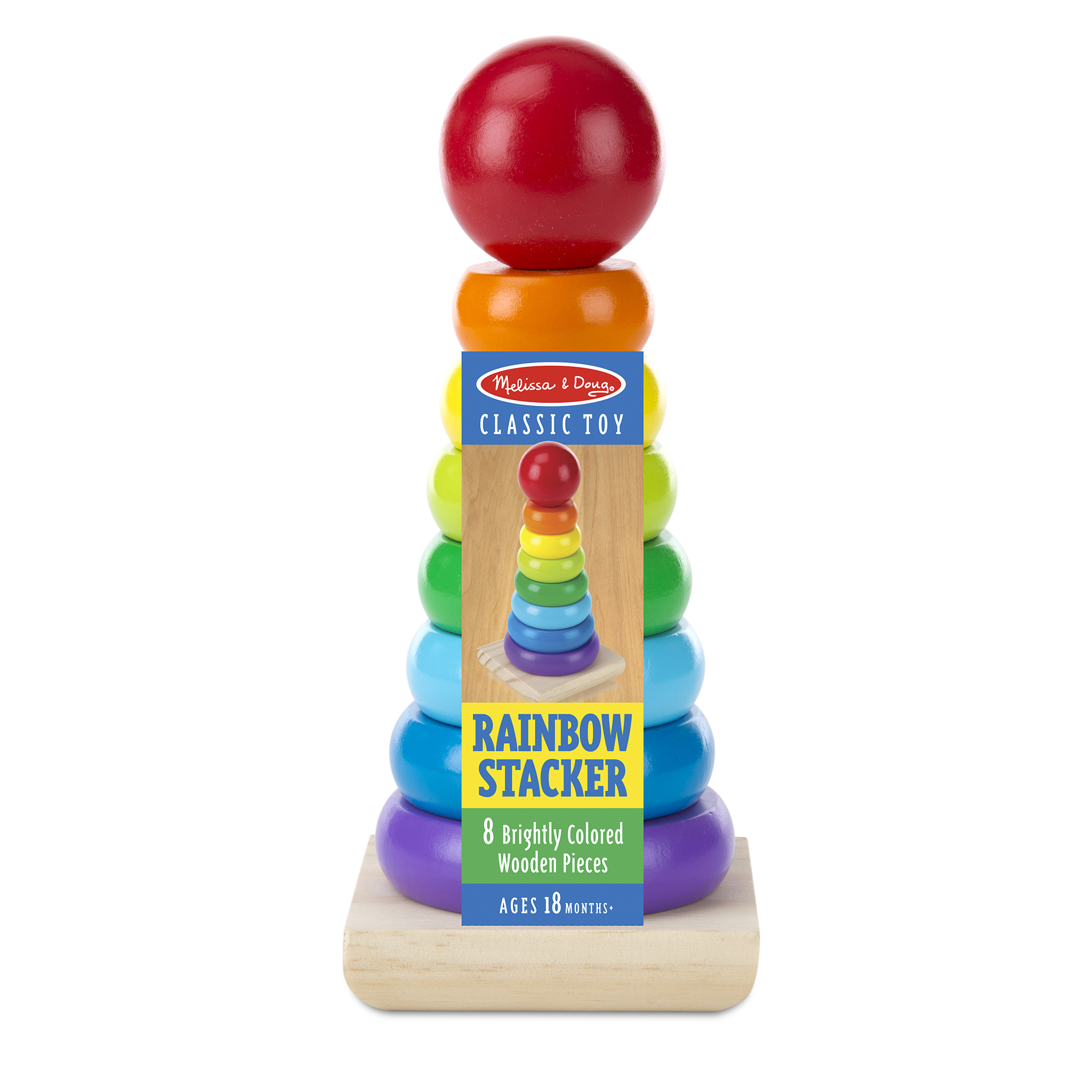 MELISSA & DOUG mängukomplekt Vikerkaare virnastaja