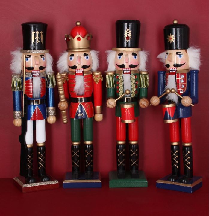 DEKORATIIVKUJU NUTCRACKER, 37CM, ASSORTII