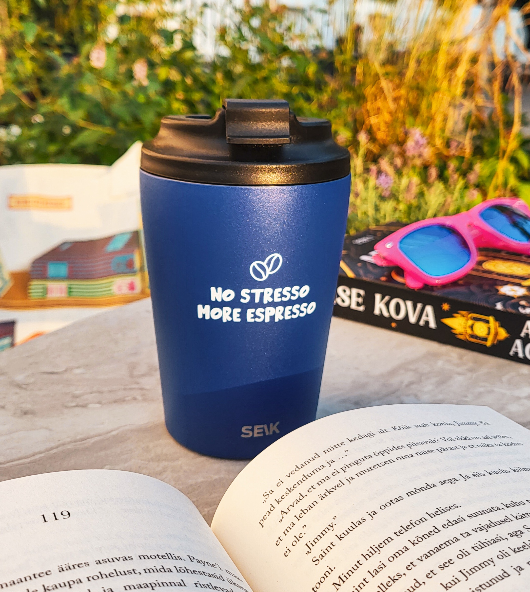 Seik kohvitermos terasest - espresso, 350 ml