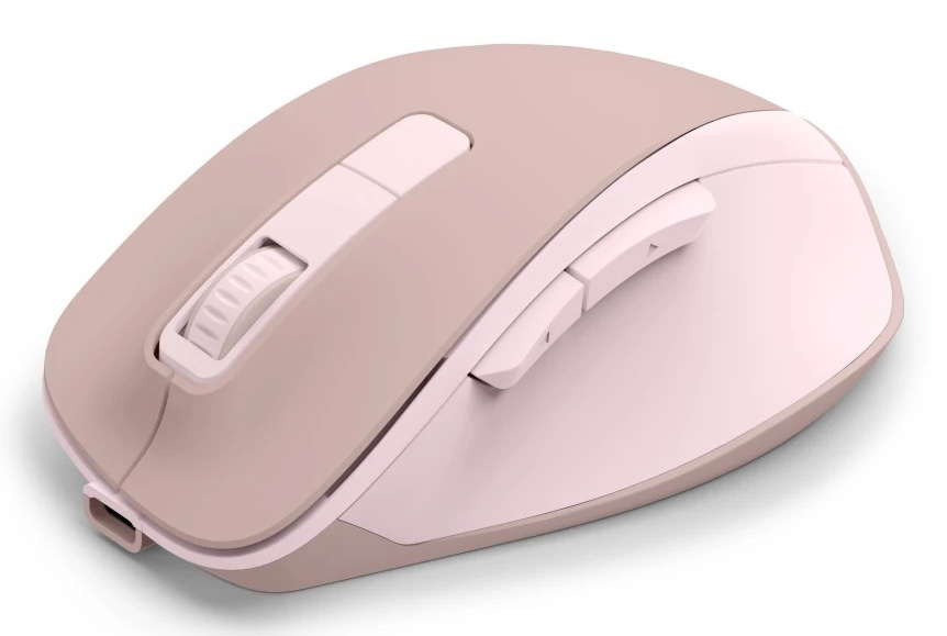 Hiir Hama WM-500 6-nupuga juhtmevaba, 800-1600dpi, roosa, Wireless 2.4GHz, Li-ion aku, USB-C