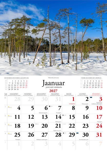 Kalender Looduspilt 2027