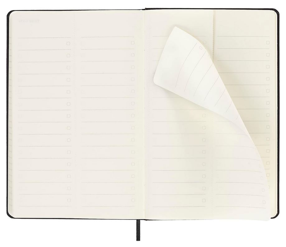Moleskine 12M (2024) Pro Weekly Vertical Diary Large, Black, Hard Cover