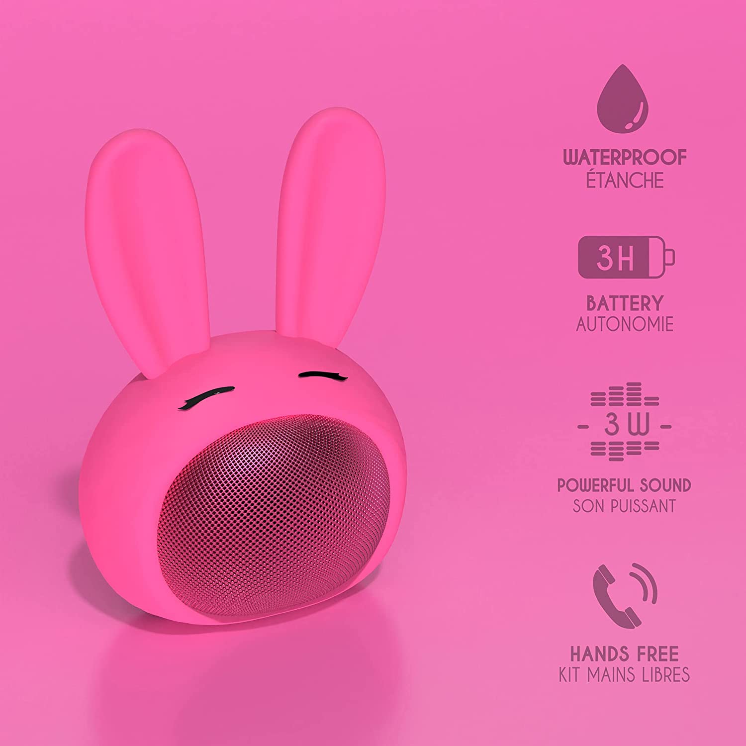 MOB kõlar Bluetooth Cutie Speaker, pink