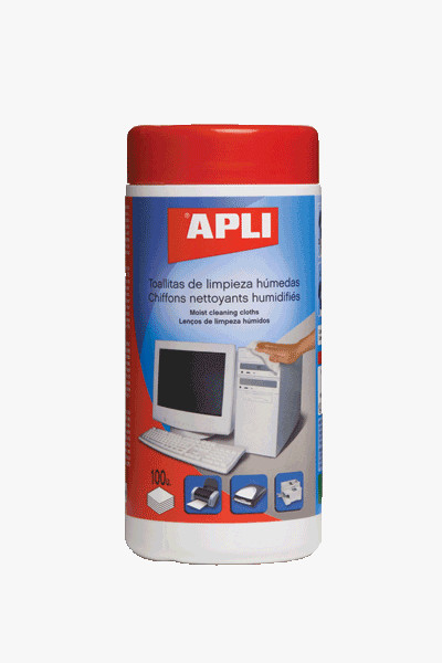 PUHASTUSLAPID PLASTILE JA METALLILE APLI, 100 NIISKET LAPPI