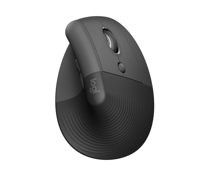 Hiir Logitech Lift Vertical Ergonomic Mouse Right Graphite Black (must ergonoomiline), Logi Bolt USB receiver/Bluetooth LE, AA-patarei