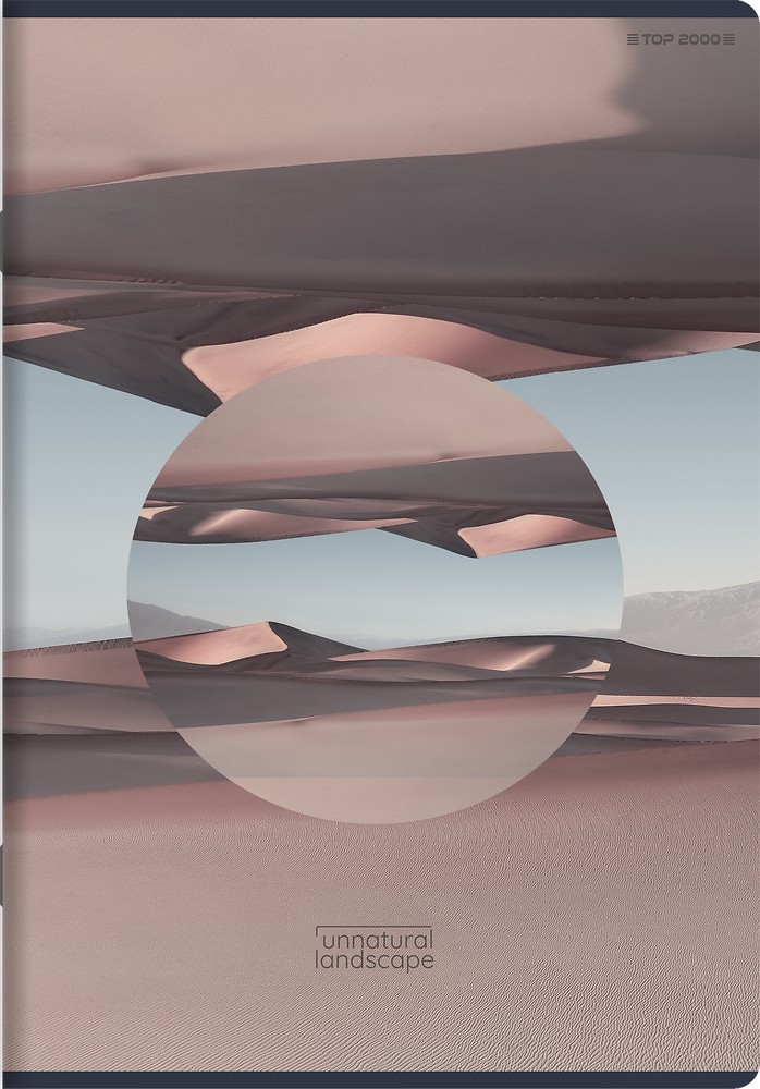 Kaustik A4 60l, 5x5 ruut, Unnatural Landscape, assortii, TOP-2000
