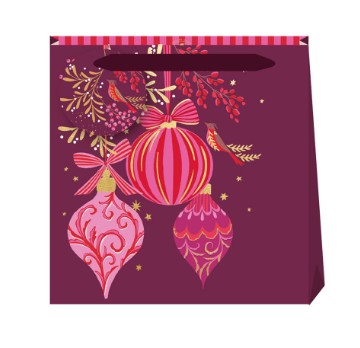 Kinkekott Sara Miller Bauble & Bows Plum, Small
