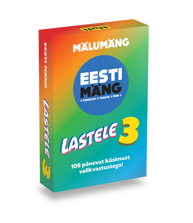 Kaardimäng Eesti mäng. Lastele 3