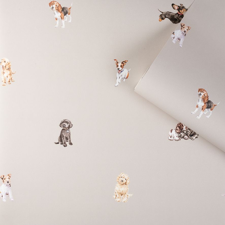 Wrendale tapeet Dogs, 10m x 0.52m