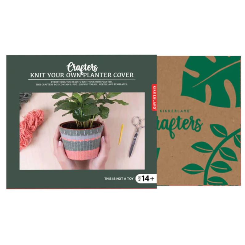Käsitöökomplekt Knit Your Own Planter Cover