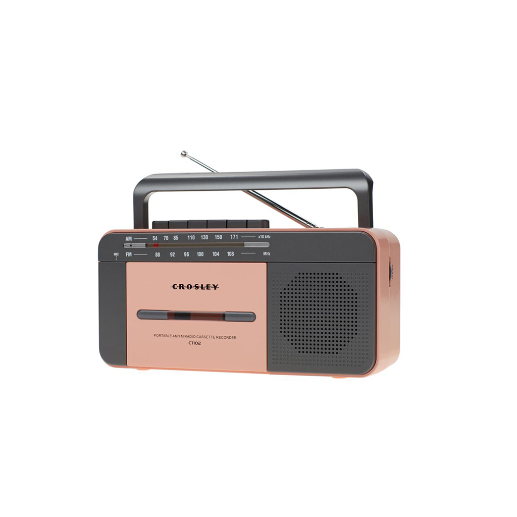 CROSLEY KASSETIMÄNGIJA CT102A, ROSE GOLD/GREY