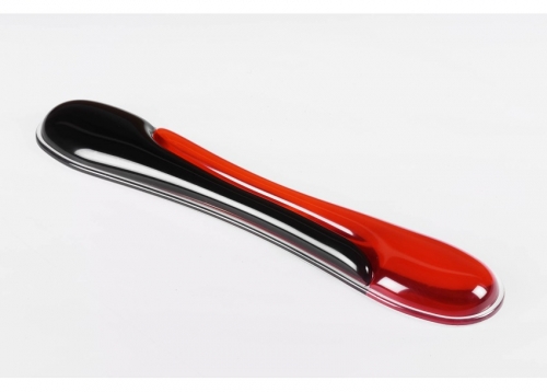 Randmetugi klaviatuurile Kensington Duo Keyboard Wrist Rest Gel Wave Red and Smoke - punane/suits