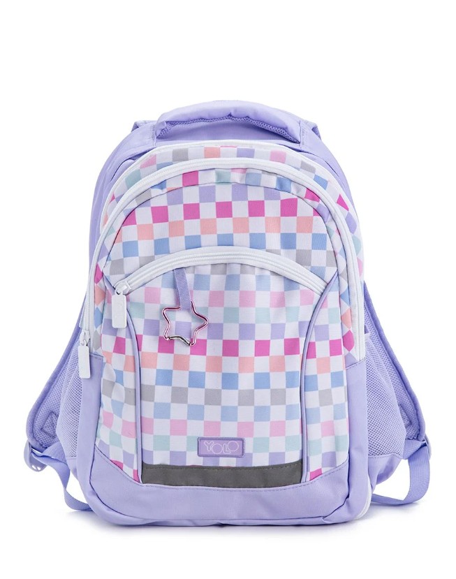 Seljakott YOLO Colorful Squares, 2 in 1