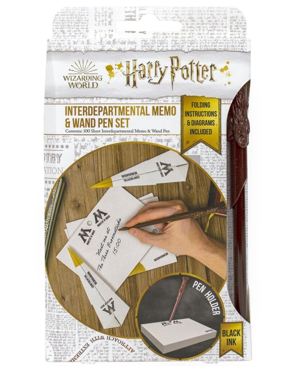 Kirjakomplekt Harry Potter Interdepartmental, 100lehte + pastapliiats