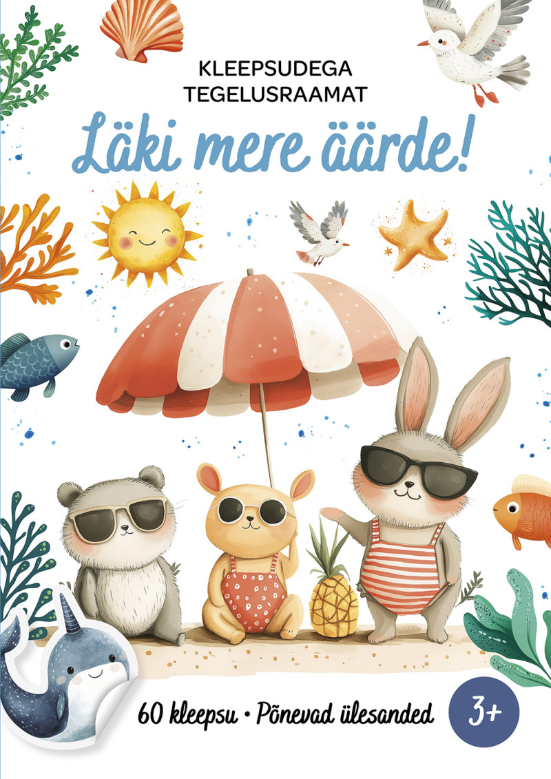 Kleepsudega tegelusraamat. Läki mere äärde!
