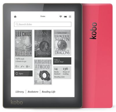 E-LUGER KOBO AURA ROOSA