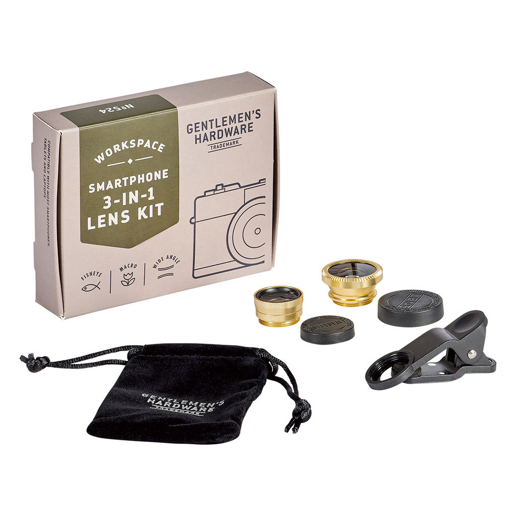 GENTLEMEN'S HARDWARE OBJEKTIIVIDE KOMPLEKT NUTITELEFONILE