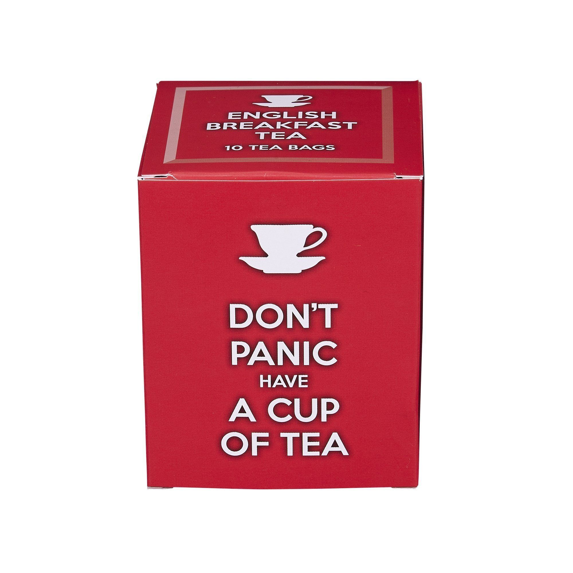 TEE ENGLISH BREAKFAST, DON'T PANIC HAVE A CUP OF TEA, 10TK